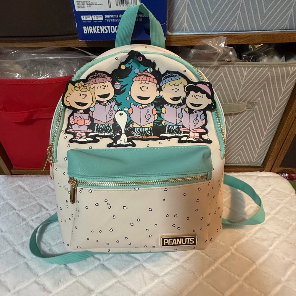 Peanuts fun Backpack - Cream and Teal